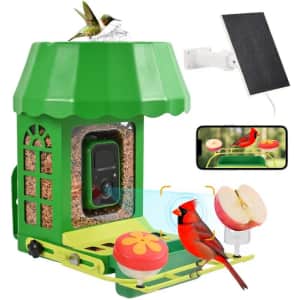 Avinory 2K HD Solar-Powered Wireless Smart Bird Feeder: $113.99