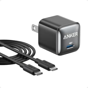 Anker 511 Nano Pro 20W USB-C Compact Fast Charger: $9.99