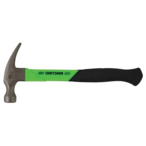 Craftsman 16-oz. Steel Head Fiberglass Claw Hammer: $6
