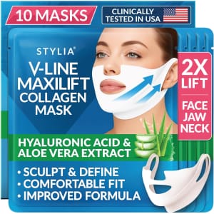 Stylia V-Line MaxiLift Collagen Mask 10-Pack: $26 via Sub & Save