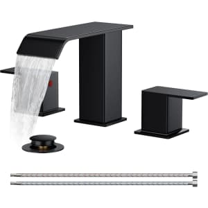 Forious Matte Black 8" Waterfall Bathroom Faucet: $40 w/ Prime Forious Matte Black 8" Waterfall Bathroom Faucet: $40 w/ Prime