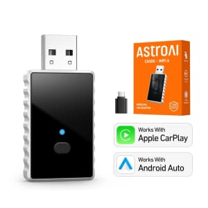AstroAI Wireless Carplay Adapter: $19.99