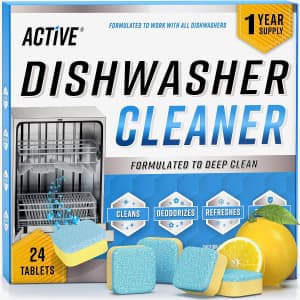 Active Dishwasher Cleaner Tablets 24-Pack: $12 via Sub & Save