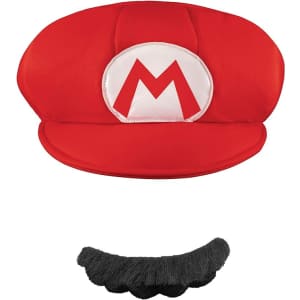 Super Mario Bros. Mario Adult Costume Hat & Mustache: $12 Super Mario Bros. Mario Adult Costume Hat & Mustache: $12
