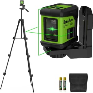Deglasers 100-Foot Laser Level with Tripod: $19.99