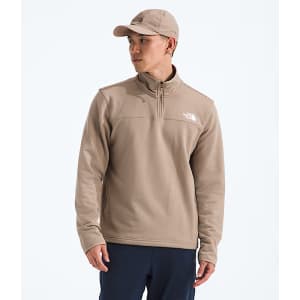The North Face Men's Cedar Trail Grid Fleece Quarter-Zip Jacket: $28