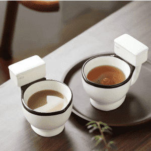 Toilet-Shaped Ceramic Coffee Mugs: 2 for $6.54 Toilet-Shaped Ceramic Coffee Mugs: 2 for $6.54