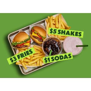 Shake Shack App Prices: $1 sodas, $3 fries, $5 shakes