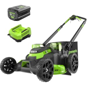 Greenworks 80V 25" Brushless Cordless Dual Blade Lawn Mower w/ Battery + Charger: $560