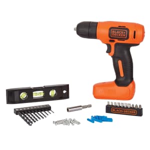 BLACK+DECKER 8V Cordless Drill and 43-Piece Kit: $19.99 BLACK+DECKER 8V Cordless Drill and 43-Piece Kit: $19.99