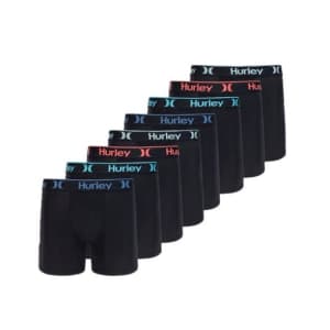 Hurley Men's Solid Boxer Brief 8-Pack: $22.99