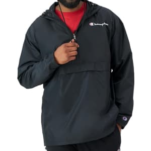 Champion Men's Packable Water-Resistant Hooded Jacket: $17