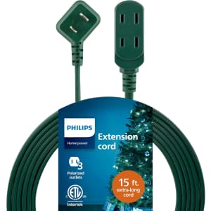 Philips 15-Ft. 3-Outlet Extension Cord: $4.99 Philips 15-Ft. 3-Outlet Extension Cord: $4.99