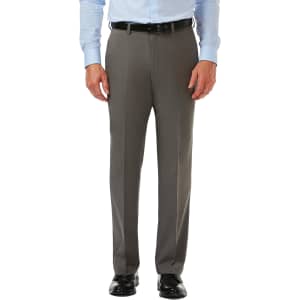 Haggar Men's Cool 18 Pro Classic Fit Pants: $20 Haggar Men's Cool 18 Pro Classic Fit Pants: $20