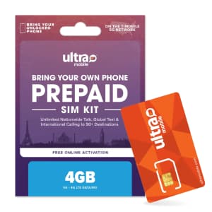 Ultra Mobile Back to School Multi-Month 4GB Plan & SIM Kits: $10 per month