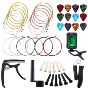 ammoon 46-Piece Guitar Accessories Kit: $13