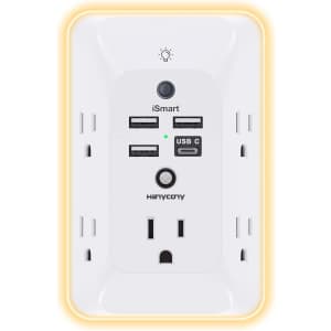 10-in-1 Outlet Extender with Night Light: $9.99 10-in-1 Outlet Extender with Night Light: $9.99