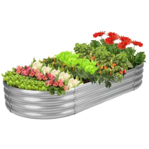 4-Foot Galvanized Raised Garden Bed Kit: $32 4-Foot Galvanized Raised Garden Bed Kit: $32