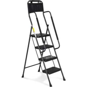 HBTower 4-Step Ladder with Handrails: $76