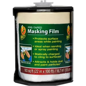 Duck Pre-Taped Painter's Drop Cloth: $5