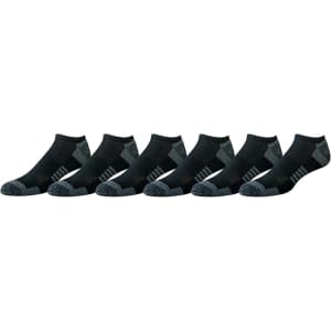 Amazon Essentials Men's Performance Cushioned No Show Socks 6-Pack: $7