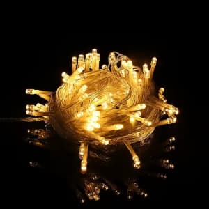 33-Foot 100-LED Fairy String Lights: $0.70