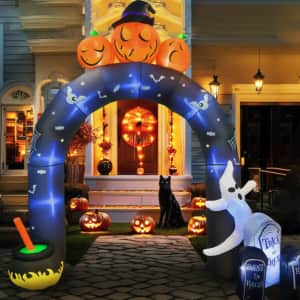 10-Foot Halloween Inflatable Archway: $40