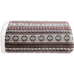Eddie Bauer Reversible Sherpa Throw Blanket: $10