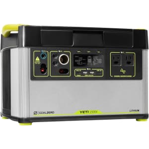 Goal Zero Yeti 1500X Rechargeable Solar Generator: $780 Goal Zero Yeti 1500X Rechargeable Solar Generator: $780
