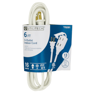 Utilitech 6-ft 3-Outlet Extension Cord: $2