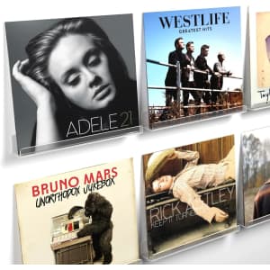 Vinyl Record Wall Mount Shelf 6-Pack: $9.99 Vinyl Record Wall Mount Shelf 6-Pack: $9.99