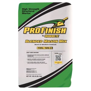 Quikrete ProFinish Mason Mix 80-lbs. Mortar mix: $9