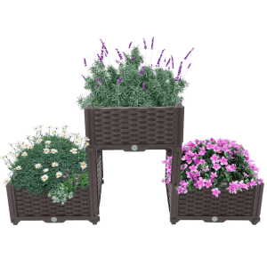 3-Box Raised Garden Bed Kit: $41 3-Box Raised Garden Bed Kit: $41