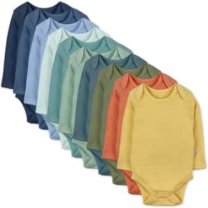 HonestBaby Long Sleeve Bodysuit 10-Pack: $35 HonestBaby Long Sleeve Bodysuit 10-Pack: $35