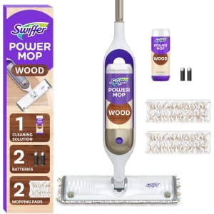 Swiffer PowerMop Wood Mop Kit: $17.97