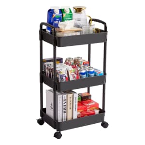 Vtopmart 3-Tier Rolling Cart: $10