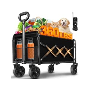 Collapsible Wheeled Cart: $32