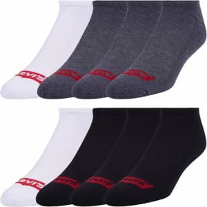 Levi's Mens Low Cut Socks 8-Pack: $7