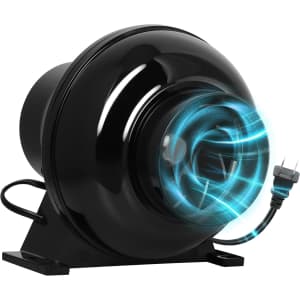 Simple Deluxe 4" 195 CFM Inline Duct Ventilation Fan: $10 Simple Deluxe 4" 195 CFM Inline Duct Ventilation Fan: $10