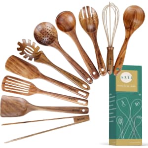 Wooden Cooking Utensils 10-Pack: $29