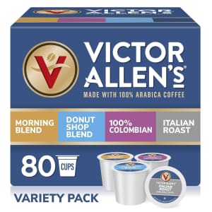 Victor Allen's K-Cup Coffee Variety Pack 80-Count: $25.11 Victor Allen's K-Cup Coffee Variety Pack 80-Count: $25.11