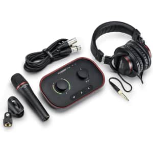 Focusrite Vocaster One Studio Podcasting Interface Bundle: $89.99 Focusrite Vocaster One Studio Podcasting Interface Bundle: $89.99