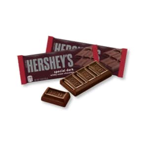 Hershey's Snack Size Special Dark Mildly Sweet Chocolate 5-lb. Bag: $25