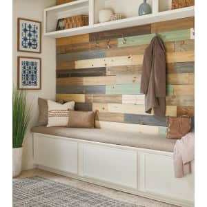 Style Selections 4-ft. Cottage Pine Wall Plank 10-Pack: $14.99