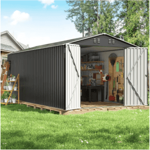 Polar Aurora 8 x 12-Foot Metal Storage Shed: $278