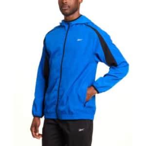 Reebok Men's Hooded Zip-Front Track Jacket: $35