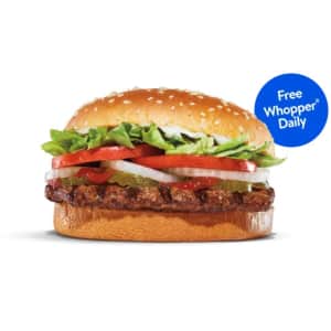 Walmart+ Burger King Whopper Week: Free Whopper w/ $1 purchase for Walmart+ members