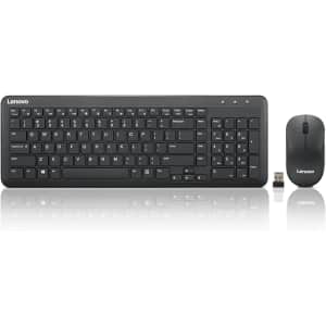 Lenovo 300 Wireless Combo Keyboard and Mouse: $21