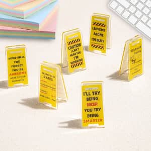 Funny Sticky Note Holder 6-Pack: $4.99