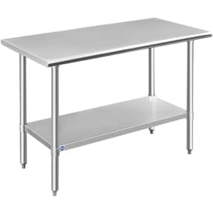 Rockpoint Stainless Steel Table: $95